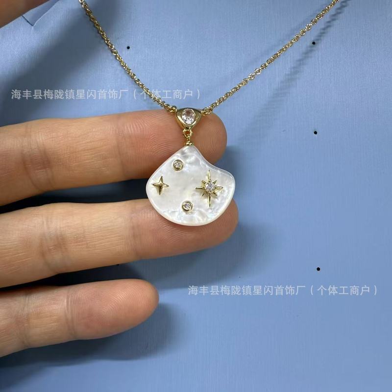 HEFANG何方贝母星光耳钉耳环银针 无痕发货|undefined