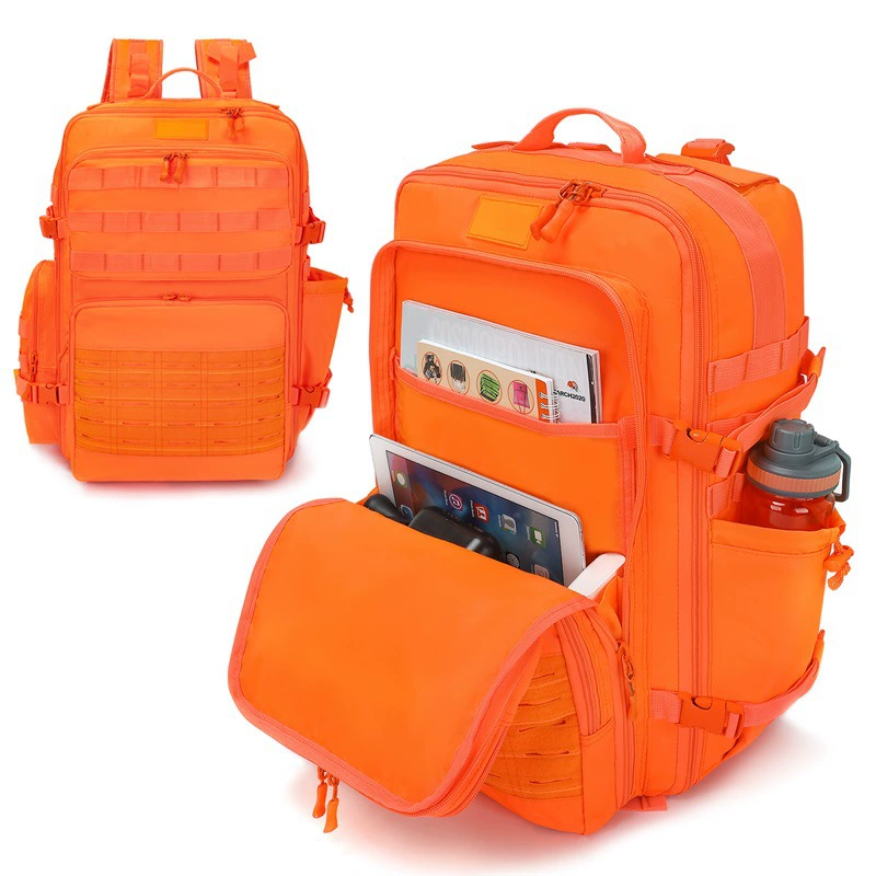 Большая емкость оранжевого плеча тактическая сумка на открытом воздухе для коротких поездок компьютерный рюкзак на открытом воздухе спортивная сумка через плечо