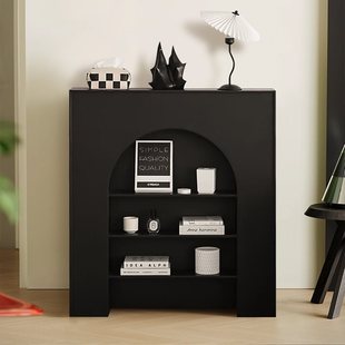 European-Style Simulated Fireplace Living Room Live Broadcast Room Display Cabinet Black Decorative Cabinet Modern Simple Home Entrance Storage Rack