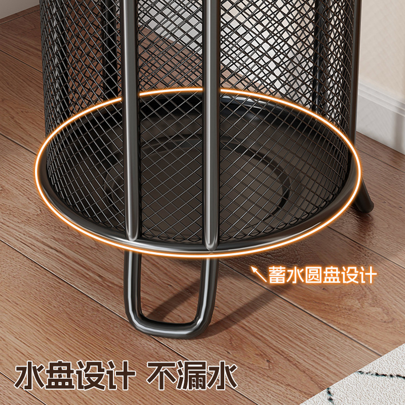 雨伞收纳架家用门口置物筐入户放伞筒酒店大容量放置伞桶沥水伞架|undefined