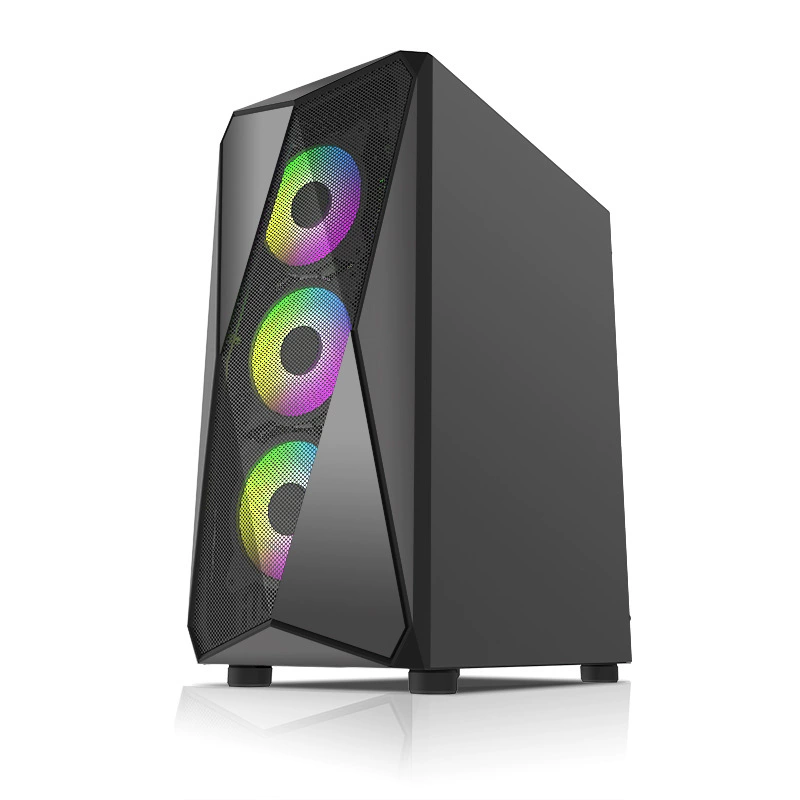 Кейс для настольного ПК Phantom ATX со стеклянной боковиной с перфорированным холодным корпусом для интернет-кафе, домашней киберспортивной игровой консоли, кейс-спот