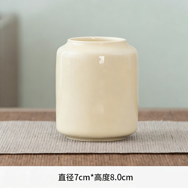 직선형 펜 홀더 - 밝은 노란색