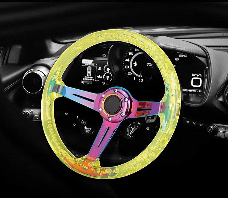 Acrylic Steering Wheel 14 inch Car Modified Racing Game Wheel