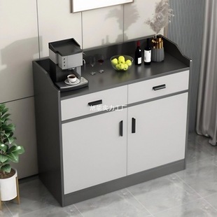 Tea Cabinet Storage Cabinet Sideboard Modern Minimalist Living Room Wall-Mounted Integrated Side Cabinet Compartment Storage Cabinet Meal Preparation Cabinet