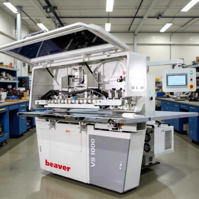 上海海湃beaver木皮无线拼缝机价格，VS1000科技木自动木皮拼缝机