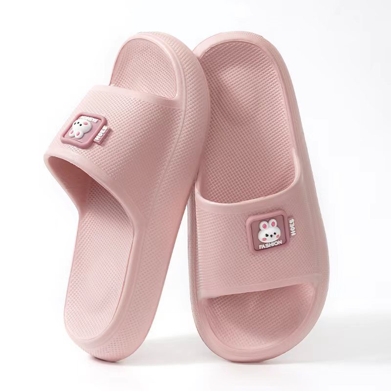 Eva Slippers for Women in Summer, Non-Slip, Poop-Feeling Bathroom Bathing, Cute Cartoon Men's Indoor Home Slippers