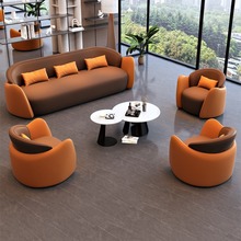 布艺沙发轻奢高级感沙发客厅酒店办公室商务洽谈休息区接待沙发椅