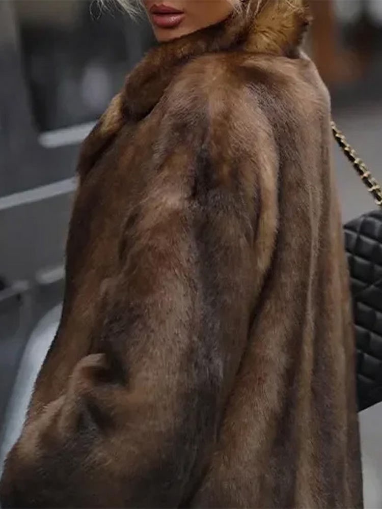 2024 women's winter warm long mink fur thick plush coat, fashionable street style_voghion.com