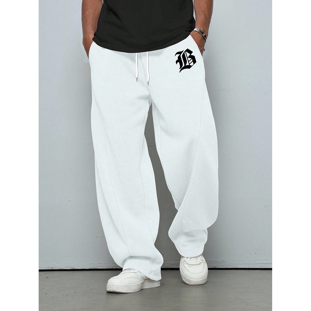 Damen High Waist Freizeithose Weite Passform Mit Kordelzug Leicht_voghion.com