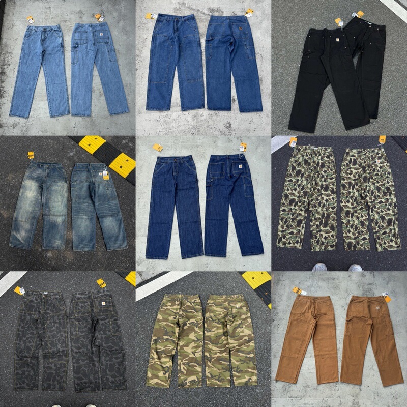 Independent Design High-End Version Carhartt Japanese Workwear Style Jeans Trendy Loose Straight High Street Style Independent Design High-End Version Carhartt Japanese Workwear Style Jeans Trendy Loose Straight High Street Style