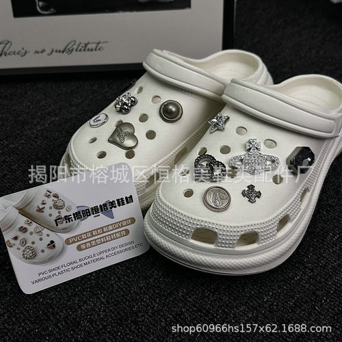 Lost Saturn Hole Hole Shoes Shoe Flower Suitable for Cross Accessories Decoration Buckle Empress of China High-end Detachable Shoe Buckle 