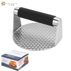 New Round Meat Patty Press Tool Made of 304 Stainless Steel, Exclusive for Cross-Border Kitchen Supplies, Burger Patty Press, Burger Press