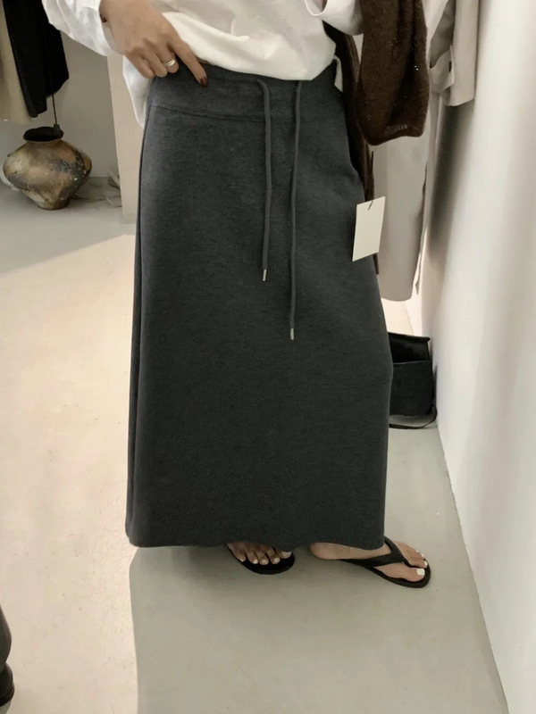 MISS密思家秋季女简约休闲百搭显瘦洋气抽绳卫衣裙半身裙女89017|undefined
