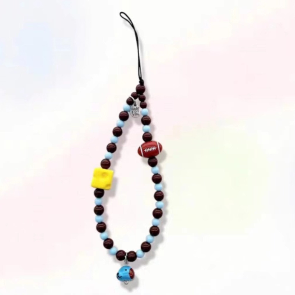 Ins divertido cordón de teléfono móvil de dibujos animados bricolaje nueva cadena portátil para la marca de moda Apple/Huawei/Xiaomi