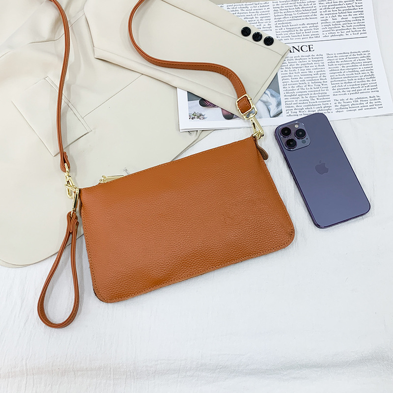 Women's Small Pu Leather Solid Color Basic Classic Style Zipper Phone Wallets display picture 3