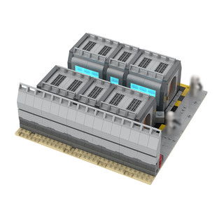 Moc-155521 Base and Barracks Model in the Movie Building Toy Set 695 Particle Number