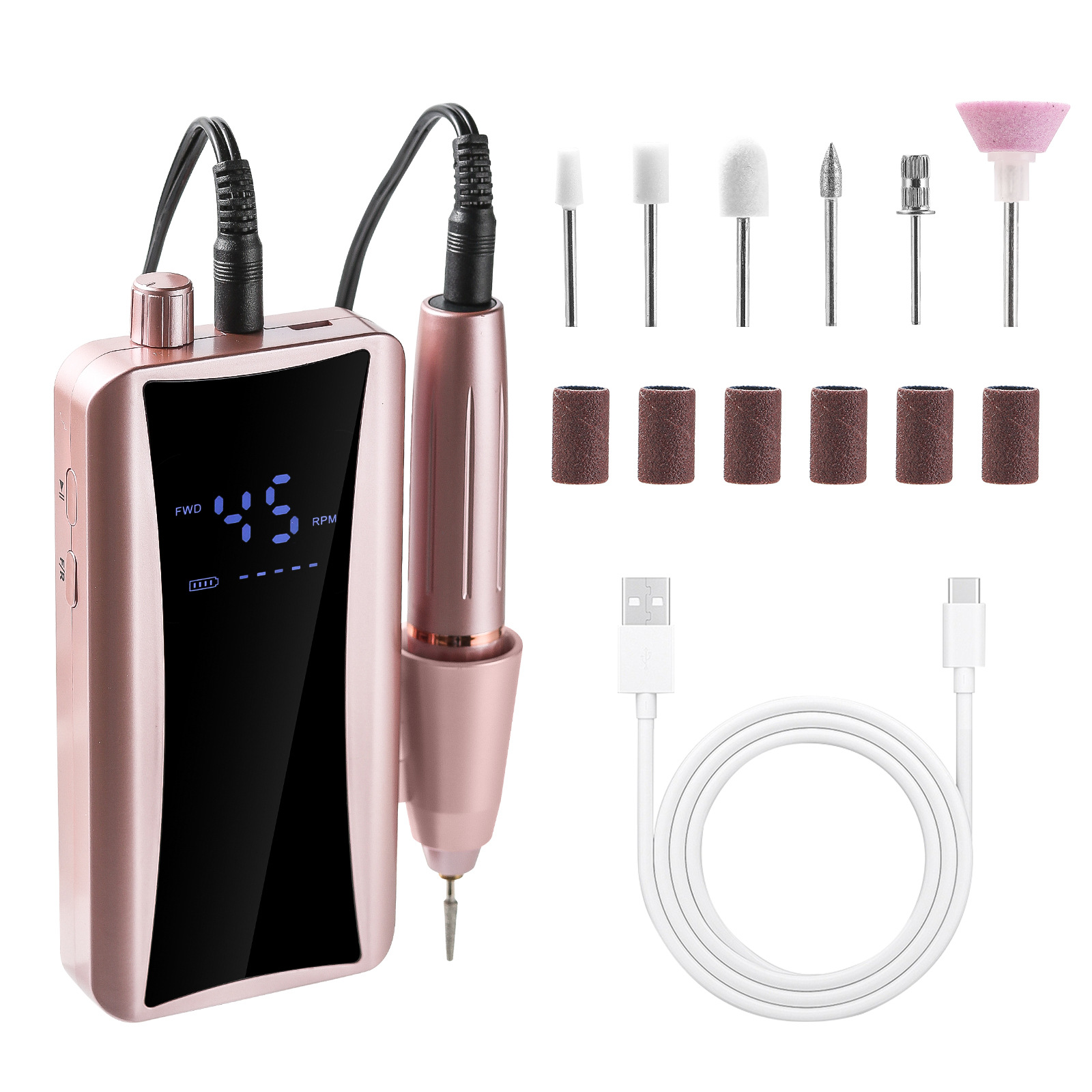 Amino de uñas transfronterizas carga amino de uñas eléctrico portátil amino de uñas profesional amino de uñas pulido herramienta de eliminación de piel muerta