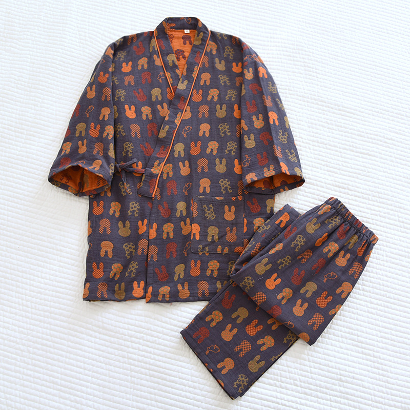 Gray rabbit lace-up suit women / M