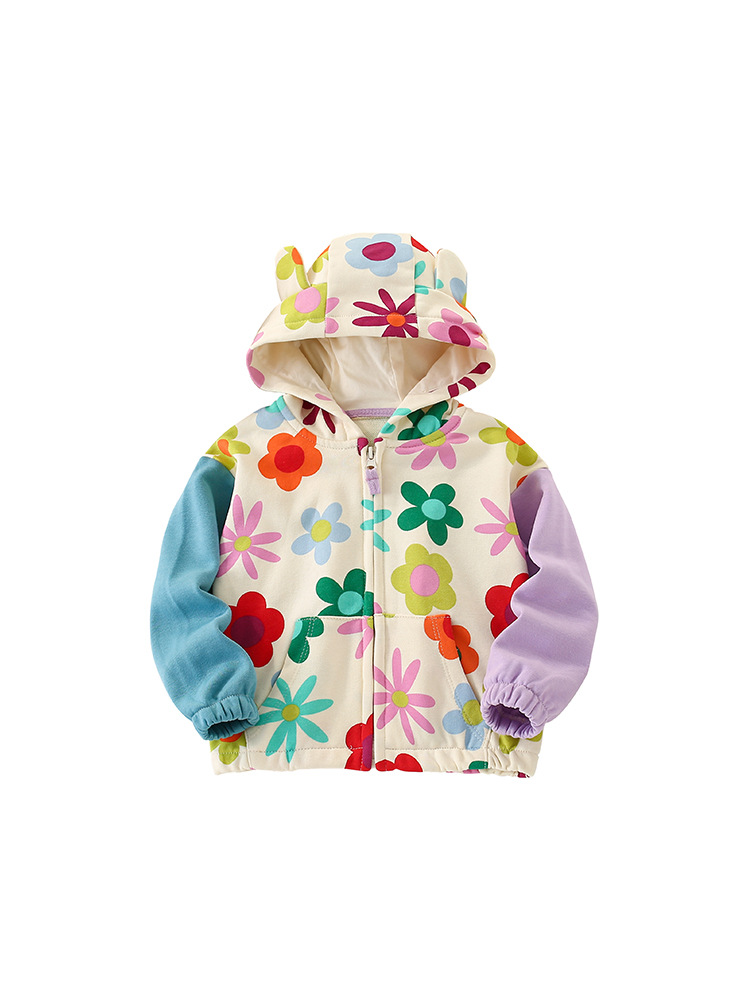 Inventario malwee chaqueta de niñas de otoño nuevo estilo europeo y americano para niños camisas con cremallera casuales chaqueta con capuz para niños