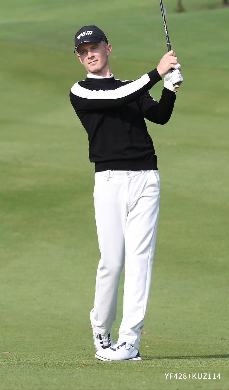 Quần golf nam PGM dài không thấm nước co giãn thắt lưng — KUZ114-màu trắng, KUZ114-Đen, KUZ114-màu xanh hải quân, KUZ114-màu xám chi tiết 10