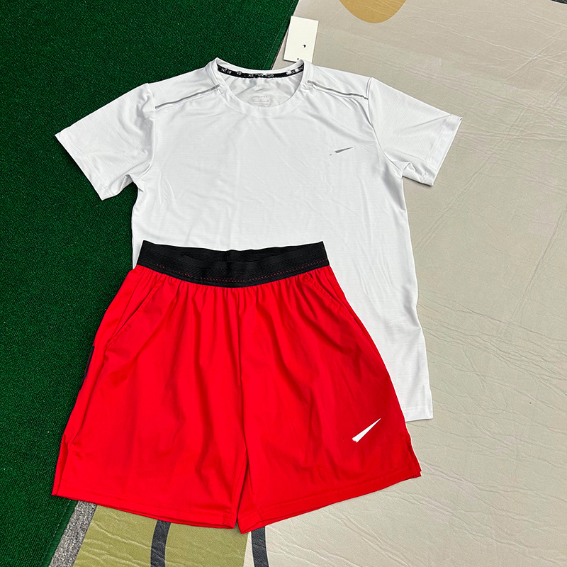 Tendencia de entrenamiento, carrera, fitness, malla, camiseta de secado rápido, elástica, comercio exterior, malla ligera, hombre