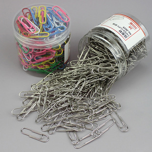 silver paper clip metal nickel plated pin No. 3 color paper clip bookmark cartridge loaded needle stationery wholesale