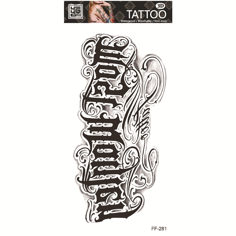 Tatuajes Temporales Impermeables de Papel de Transferencia al Agua para Cuerpo Entero image 87