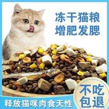 冻干猫粮六拼全阶段全价营养增肥发腮成猫幼猫通用型大袋美毛变胖