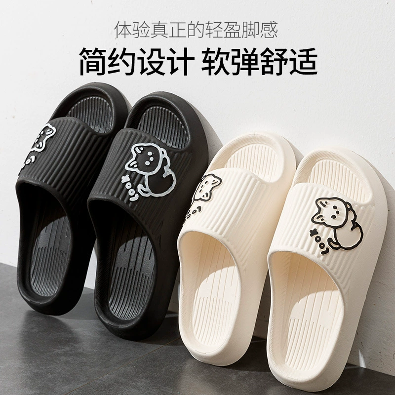 Популярные летние тапочки для женщин, удобные уличные тапочки, нескользящие домашние тапочки для мужчин для ванной комнаты и весны