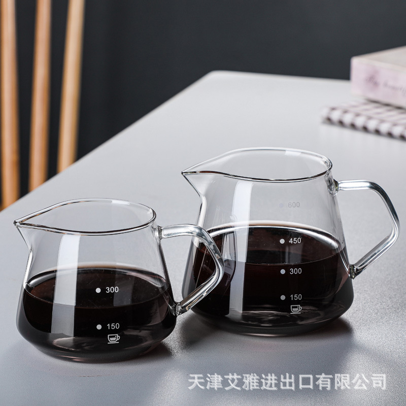 手淹れコーヒーシェアリングポット家庭用ドリップコーヒーフィルター高崩れガラスフィルターカップセットイタリアンスタイル|undefined