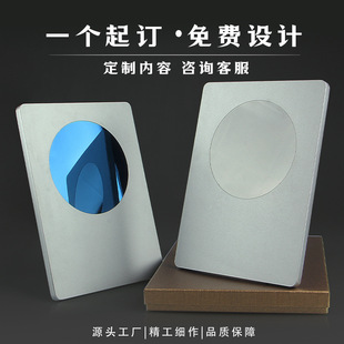 New Polygonal Mirror Metal Medal Certificate Custom Agent Authorization Plate Custom Honorary Letter Commemorative Plaque