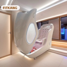 FITKANG惠康高端喷氧熏蒸中药太空舱一体坐式灰色亚克力保健汗蒸