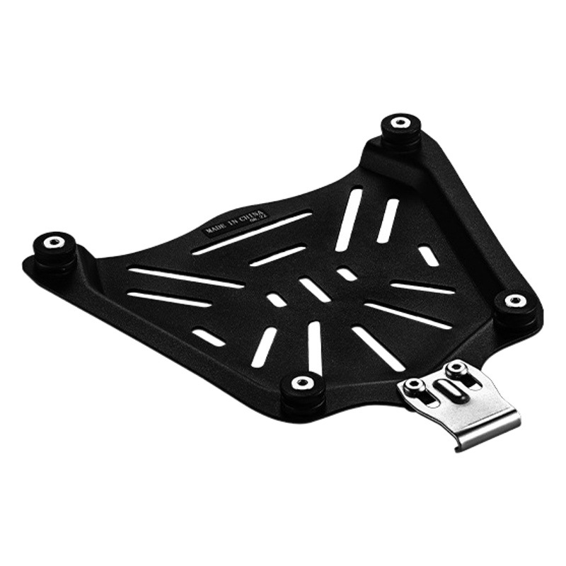 25L-100L plano plata aleación de aluminio tronco anti-caída impermeable a prueba de polvo con forro de cuero multi-accesorios