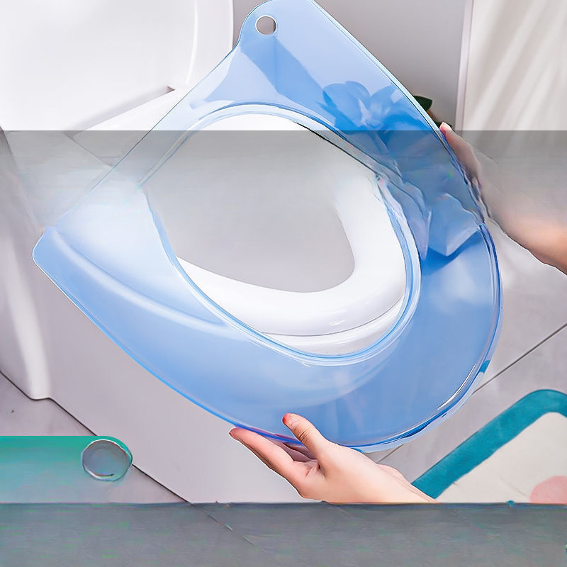 Cojín de inodoro, cubierta de inodoro universal para inodoro doméstico, impermeable, limpiable y lavable, cubierta de inodoro conveniente para cuatro estaciones