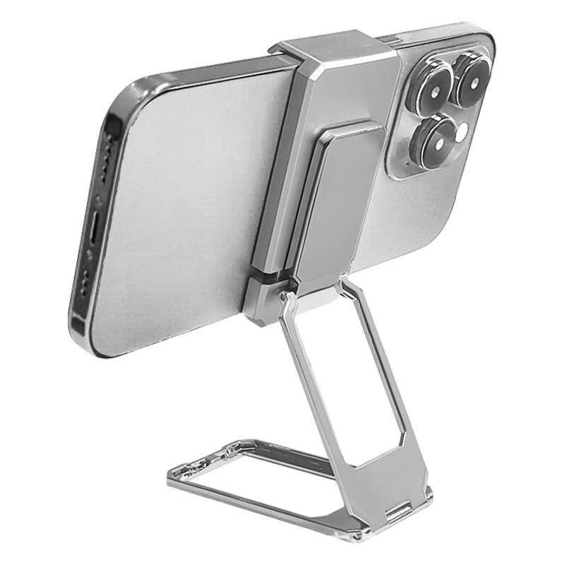 背面クリップ式二重リング携帯電話ホルダー、指リング、卓上、怠け者向け、アルミニウム合金、回転式、車載、磁気吸着、折りたたみ式、携帯用