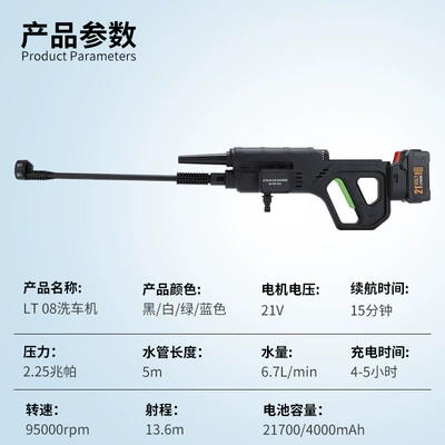 Washing Machine, Vehicle-Mounted Lithium Battery | Portable car washer