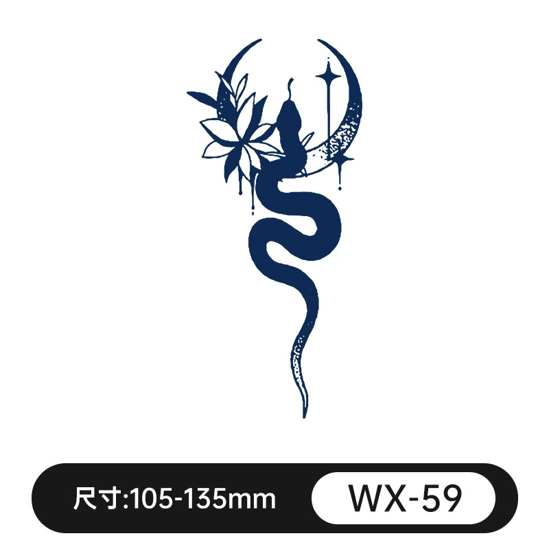 Waterproof fresh retroreflective herbal tattoo stickers for men and women, long-term effect