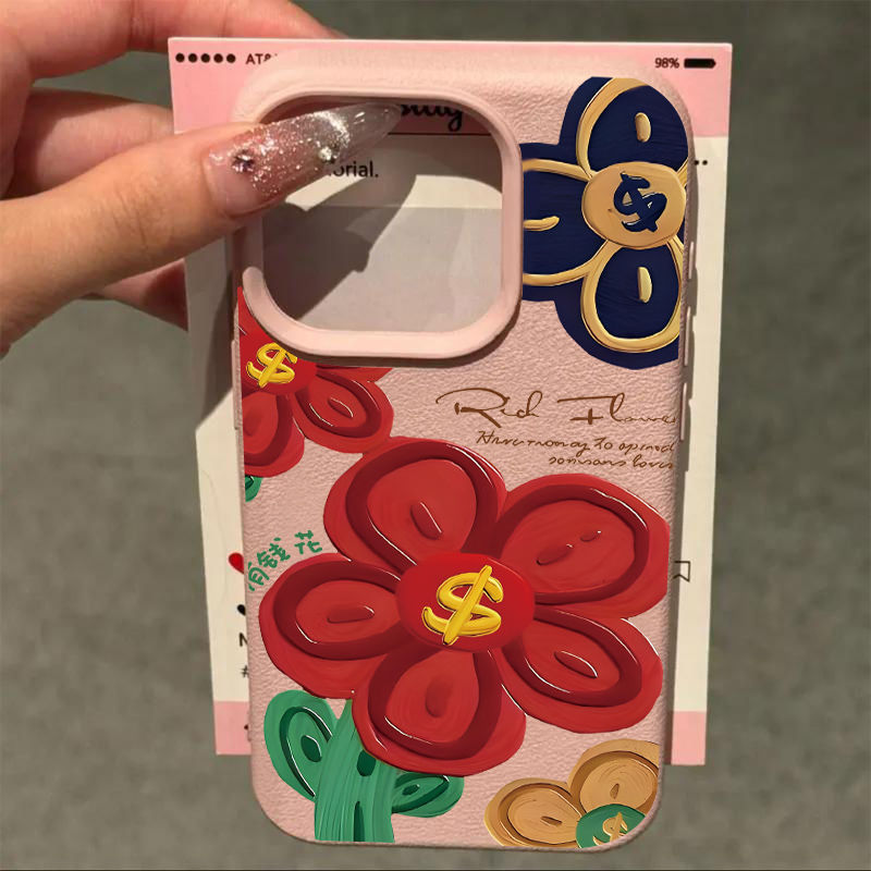 27g Weight iPhone Applicable Brands Phone Cases Classification Silica Gel Material Flower Pattern Elegant, Cartoon Style, Cute Style White, Pink, Red Color Silica Gel Flower Elegant Cartoon Style Cute Phone Cases Phone Accessories 4