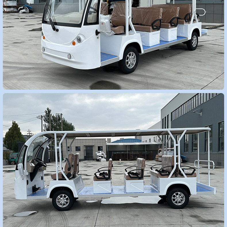Xinda Road Convertible 14-23 Seat Scenic Spot Tourist Electric Shuttle Bus Factory Park Winery Electric Sightseeing Car