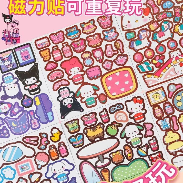 Sanrio, магнитная игрушка, ручная работа, новая коллекция, не требует вырезания