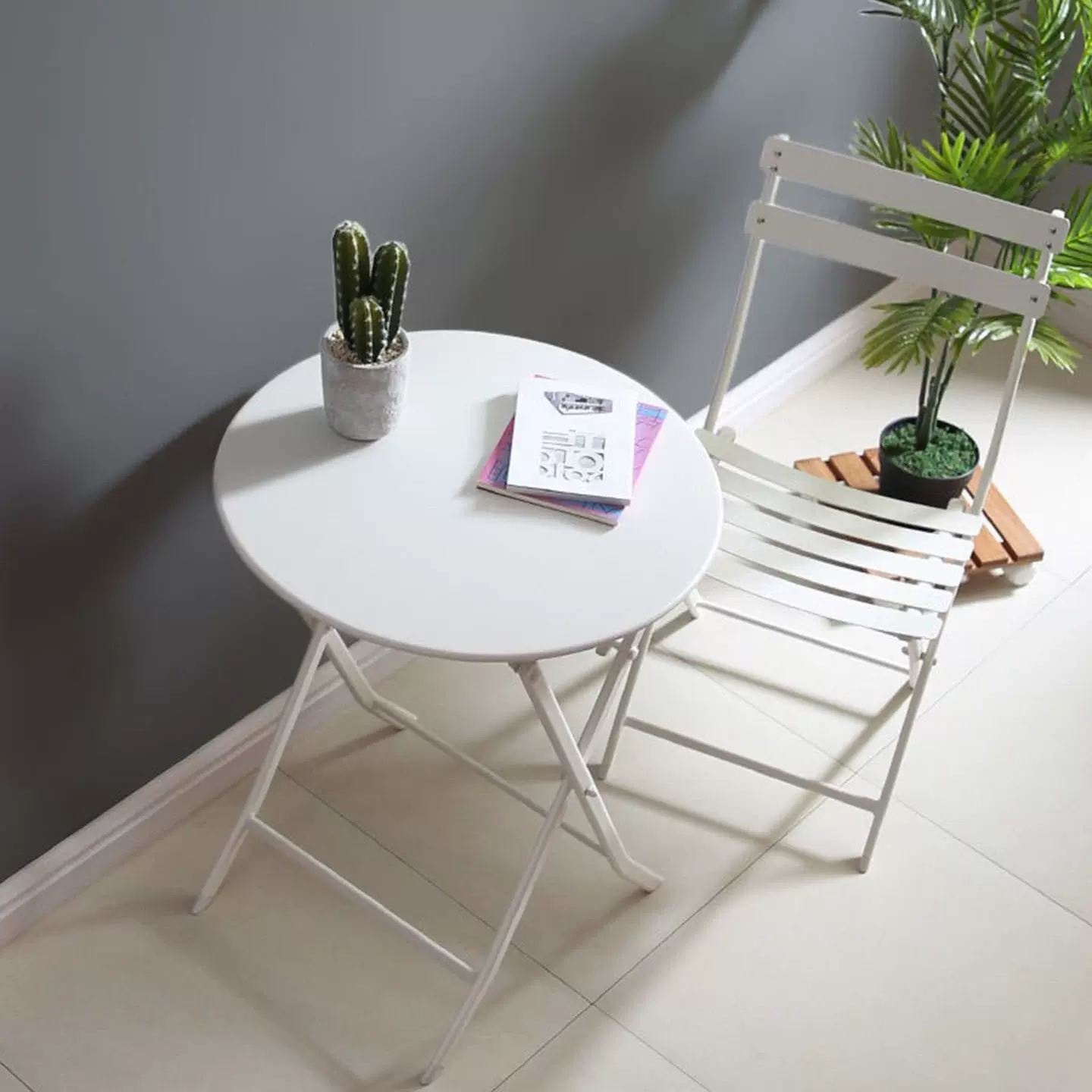 定制户外折叠桌椅一桌两椅露营庭院休闲桌奶茶店咖啡店办公洽谈桌