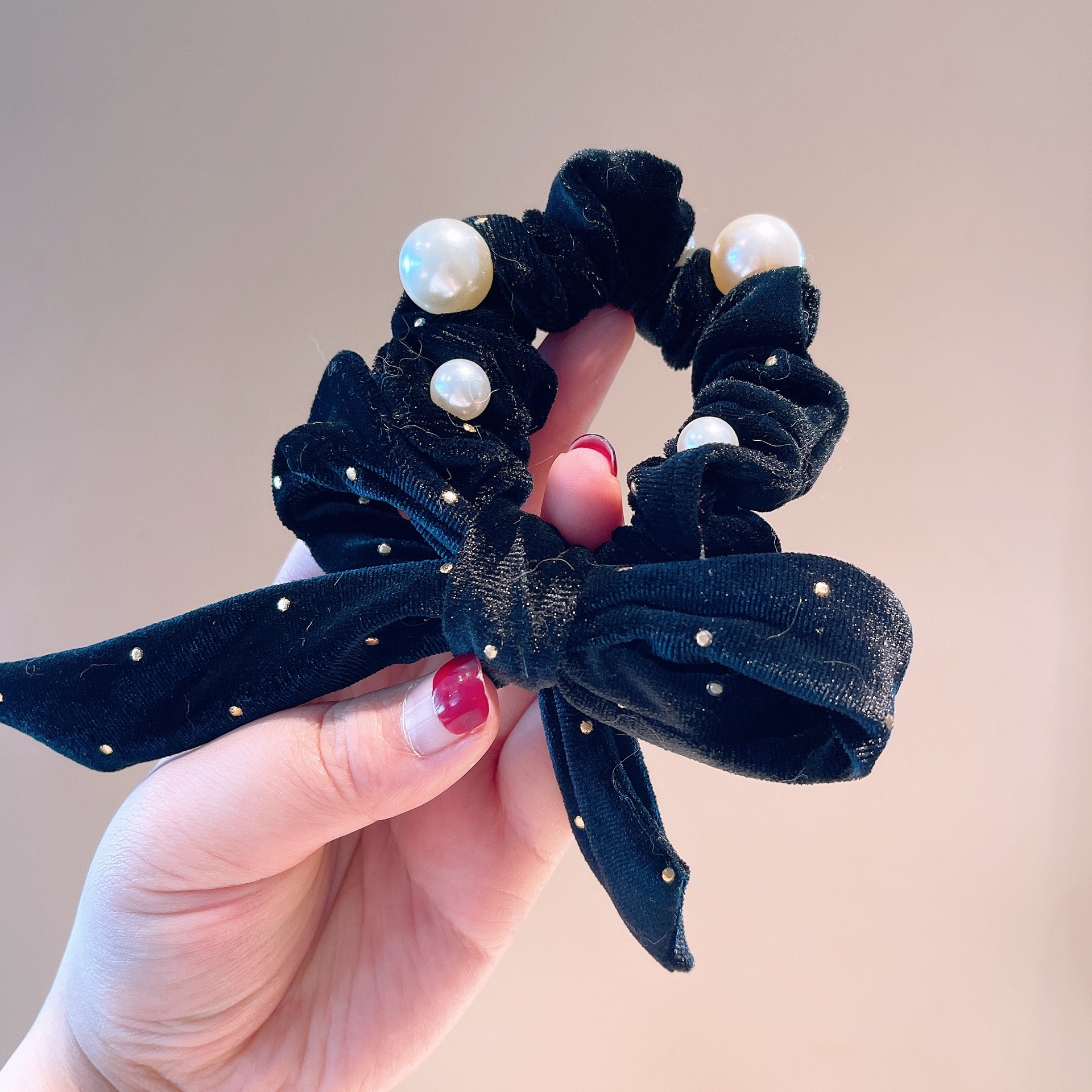 It's A Bow ~ Awesome Velvet Fabric Hair Band Korean Leather Band Women's Hair Rope Exquisite Japanese Style Hair Tie Headdress Flower display picture 6