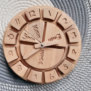Ins Log Clock Fraction Teaching Aids Building Blocks Montessori Digital Cognition Time Cognition Orientation Toys