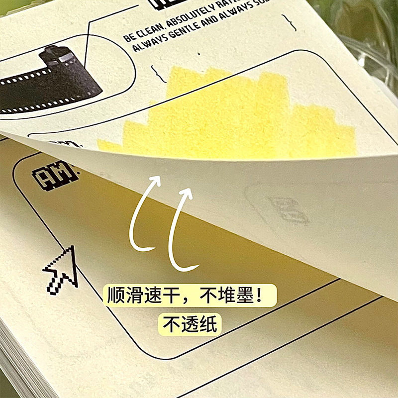蛍光ペン スーパーソフトヘッドセット モランディ学生専用マーカーペン 高価値双頭カラー斜めマーカーペン|undefined