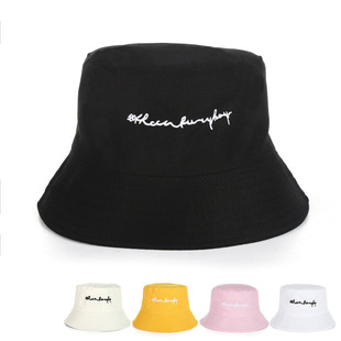 Parent -child hat double -sided embroidery English fisherman hat outdoor versatile sunscreen sunscreen peaked cap