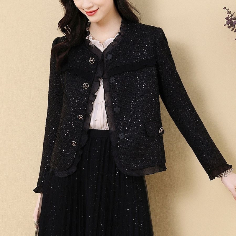 French-Style High-End Chanel-Inspired Women's Jacket 2025 Spring and Autumn New Fashion Tweed Versatile Short Coat Jacket