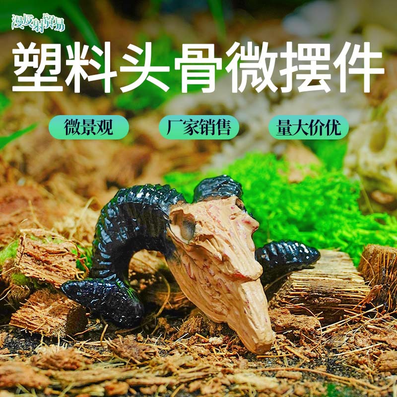 Cráneo dinosaurio cráneo acuario escalada pet crawler caja pecera DIY paisaje decoración simulación PVC Tyrannosaurus naufragio