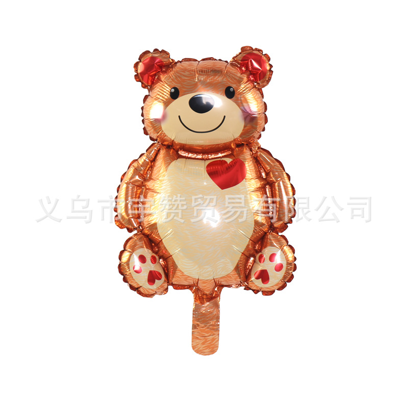 Mini bola de dibujos animados animal calle venta código de exploración pequeño regalo bola de ola bola interior bola de aluminio globo de película globo de empuje