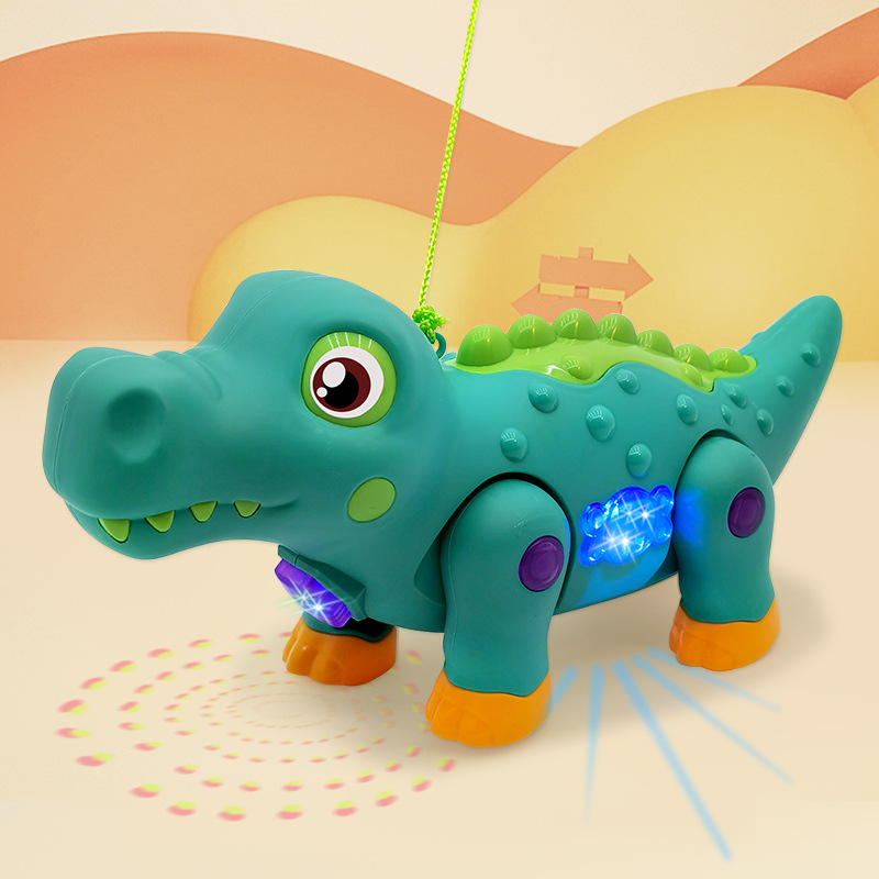 Eléctrico caminar cocodrilo de dibujos animados nueva cuerda eléctrica niños niño juguete puesto regalo fábrica de juguetes al por mayor