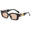 Square small fashionable sunglasses, glasses hip-hop style, 2023 collection, Korean style